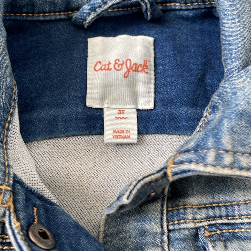 BOGO Cat & Jack - Denim Jacket, 3T - Picture 3 of 6